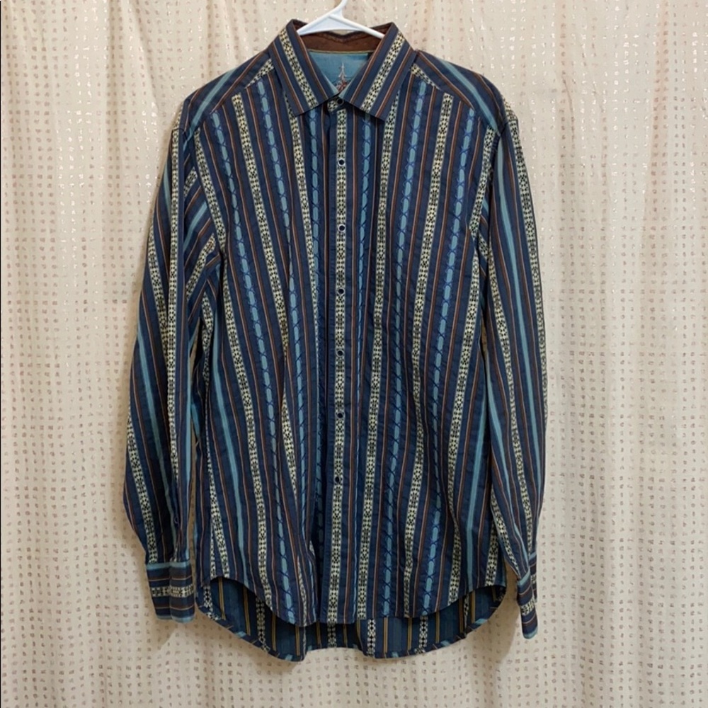 Uniquely Funky Robert Graham Button Down